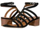 Franco Sarto Finesse (black Lux Brushed Suede) Women's Sandals