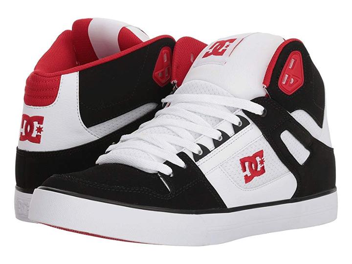 Dc Pure High-top Wc (white/black/red) Men's Skate Shoes