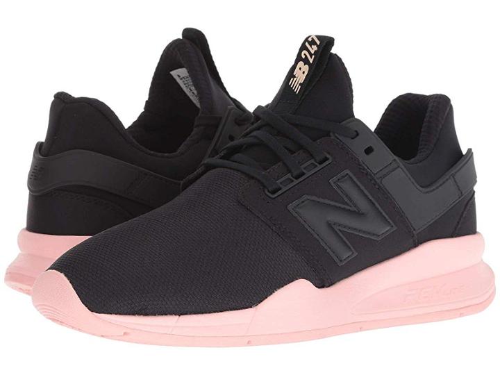 New Balance Classics Ws247v2-usa (black/himalayan Pink) Women's Shoes