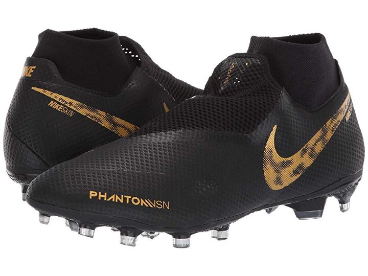 Nike Phantom Vsn Pro Df Fg (black/metallic Vivid Gold) Men's Soccer Shoes