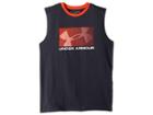 Under Armour Kids Novelty Muscle Tank Top (big Kids) (stealth Gray/green Typhoon/neon Coral) Boy's Sleeveless