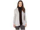 Alexander Jordan Cozi Cardigan W/ Lace-up Cuff Detail (light Heather Grey) Women's Sweater