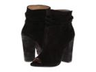 Kristin Cavallari Laurel Peep Toe Bootie (black Kid Suede) Women's Dress Pull-on Boots