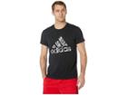 Adidas Badge Of Sport Filled Graphic Tee (black) Men's T Shirt