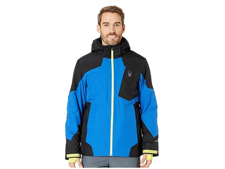 Spyder Chambers Jacket (turkish Sea/black/acid) Men's Coat