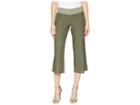 Allen Allen Crop Linen Pant Rib Waist (cilantro) Women's Casual Pants