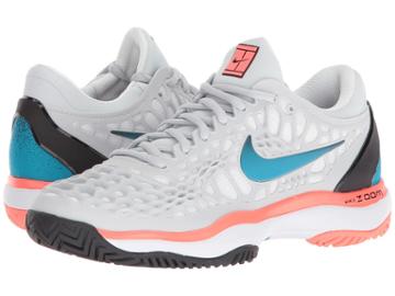 Nike Zoom Cage 3 Hc (pure Platinum/blue Nebula/black/hot Lava) Women's Tennis Shoes