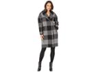 Pendleton Rob Roy Cocoon Coat (grey/black Buffalo Check) Women's Coat