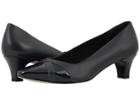 Walking Cradles Intro (navy Saffiano Leather/navy Patent) Women's 1-2 Inch Heel Shoes