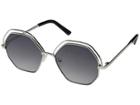 Guess Gf0337 (shiny Light Nickeltin/gradient Smoke) Fashion Sunglasses