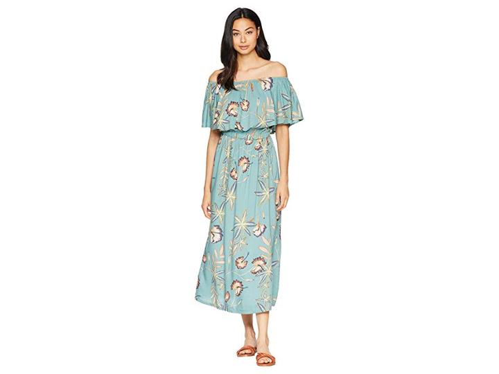 Roxy Technicolor Sky Woven Dress (trellis Bird Flower) Women's Dress