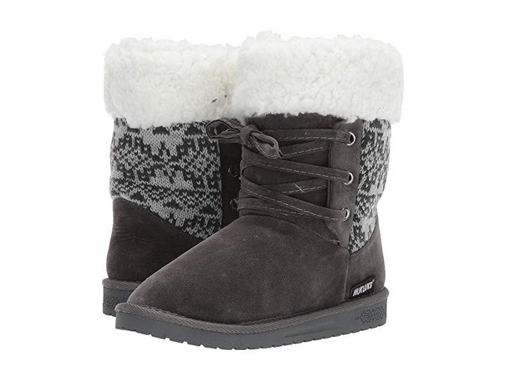 Muk Luks Melba Boot (grey) Women's Boots