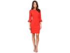 Donna Morgan 3/4 Bell Sleeve Sheath Dress (tincture Red) Women's Dress