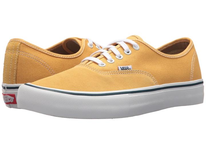 Vans Authentictm Pro (ochre/white) Men's Skate Shoes