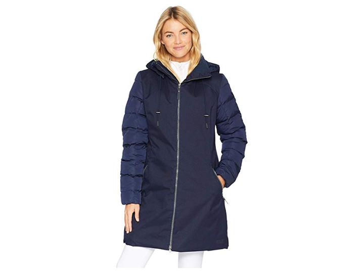 Jack Wolfskin Temple Hill Down Coat (midnight Blue) Women's Coat