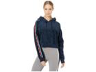 Juicy Couture Juicy Jacquard Velour Hooded Pullover (regal) Women's Clothing