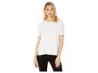 Vince Camuto Short Sleeve Puff Shoulder Soft Texture Blouse (pearl Ivory) Women's Blouse