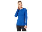 Nike Pro All Over Mesh Long Sleeve Top (indigo Force/black) Women's Clothing