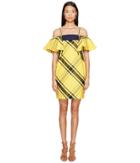 Sportmax Navata Strapless Ruffle Dress (bright Yellow) Women's Dress