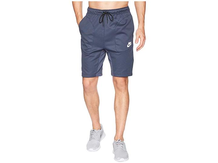 Nike Nsw Av15 Shorts Fleece Su (thunder Blue/white) Men's Shorts