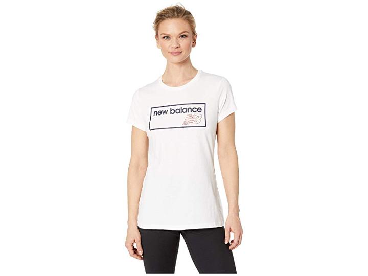New Balance Athletic Tee (white) Women's Clothing