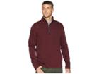 Nautica 1/2 Zip Mock Neck (royal Burgundy) Men's Clothing