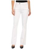 Miraclebody Jeans Tara Flare Jeans In White (white) Women's Jeans