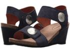 Taos Footwear Carousel 2 (blue Embossed Suede) Women's  Shoes