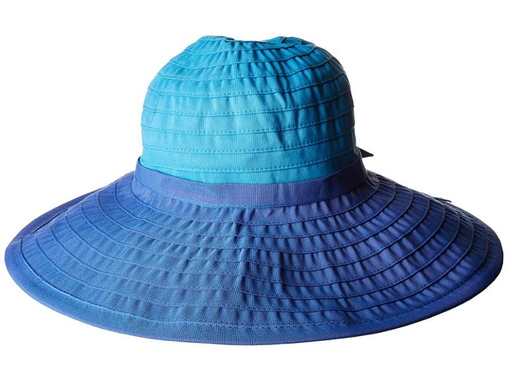 San Diego Hat Company Rbl299os Ribbon Bow Floppy (blue Combo) Caps