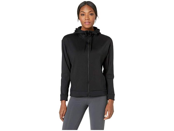 Nike Therma All Time Full Zip Hoodie (black/white) Women's Sweatshirt