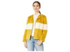 J.o.a. Color Block Fur Coat (marigold) Women's Coat
