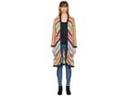 Mary Katrantzou Sola Cardigan Fira Stripe Knit (multi) Women's Swimwear