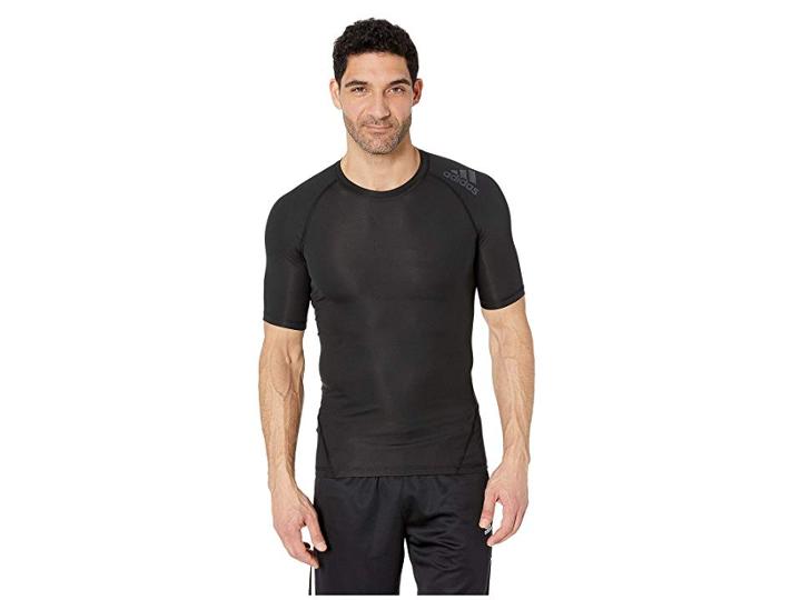 Adidas Short Sleeve Alphaskin Sport Tee (black) Men's T Shirt