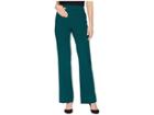 Tahari By Asl Crepe Trouser Pants (green) Women's Casual Pants