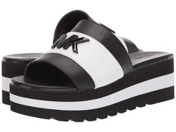 Michael Michael Kors Brady Slide (black/optic White) Women's Sandals