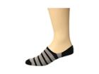 Falke Even Stripe Invisible Sock (black) Men's Crew Cut Socks Shoes