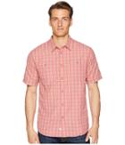 Quiksilver Waterman Wake Plaid Technical Shirt (mineral Red) Men's Clothing