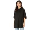 Steve Madden Solid Hooded Poncho (black) Women's Clothing