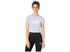 Puma Amplified Logo Cropped Tee (sweet Lavender/puma White) Women's T Shirt