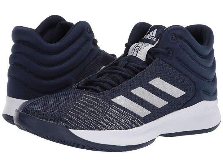 Adidas Pro Spark 2018 (collegiate Navy/silver Metallic/footwear White) Men's Shoes