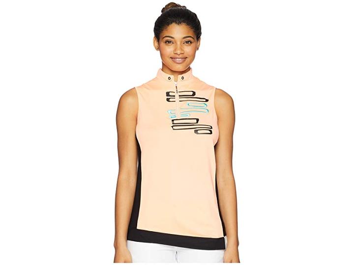 Jamie Sadock Embroidered Sleeveless Top (passion) Women's Sleeveless