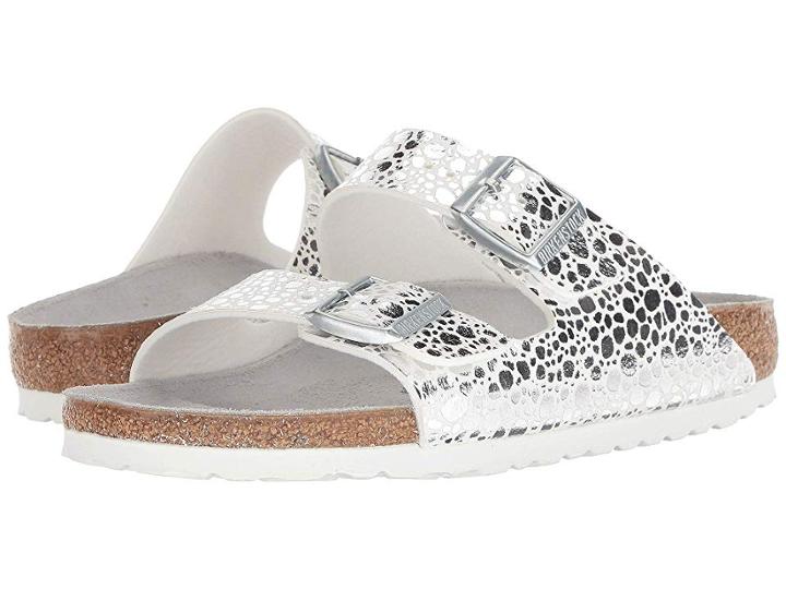 Birkenstock Arizona Stones (silver Birko-flortm) Women's  Shoes
