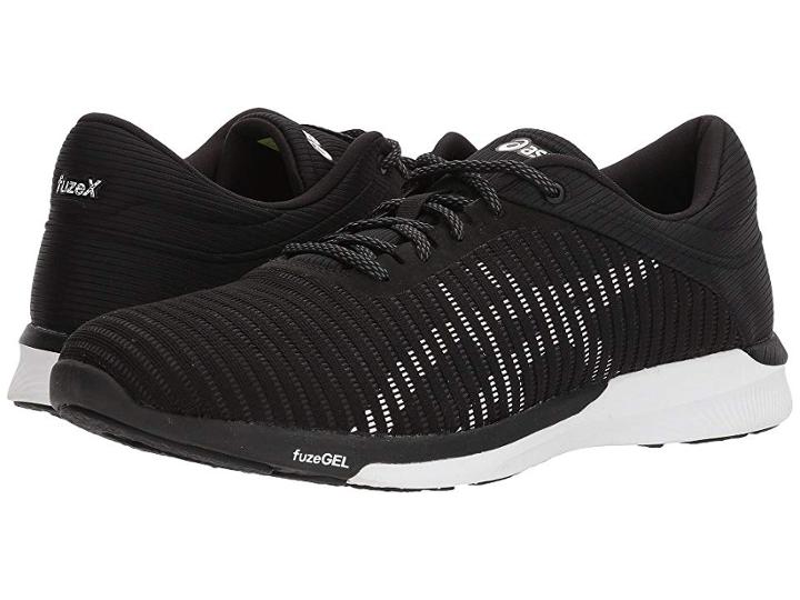 Asics Fuzex Rush Adapt (black/white/dark Grey) Men's Running Shoes