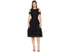 Ted Baker Nacii Structured Lace Midi Dress (black) Women's Dress