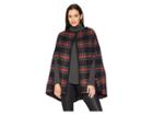 Lauren Ralph Lauren Tartan Plaid Cape (red Stewart) Women's Clothing