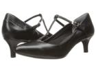 Rockport Total Motion Kalila T-strap (black Leather) Women's Shoes
