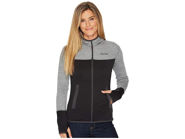 Marmot Sirona Hoodie (black/dark Steel) Women's Sweatshirt