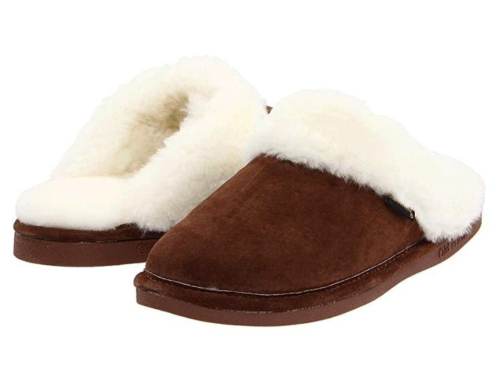 Old Friend Ladies Scuff (dk.brown) Women's Shoes