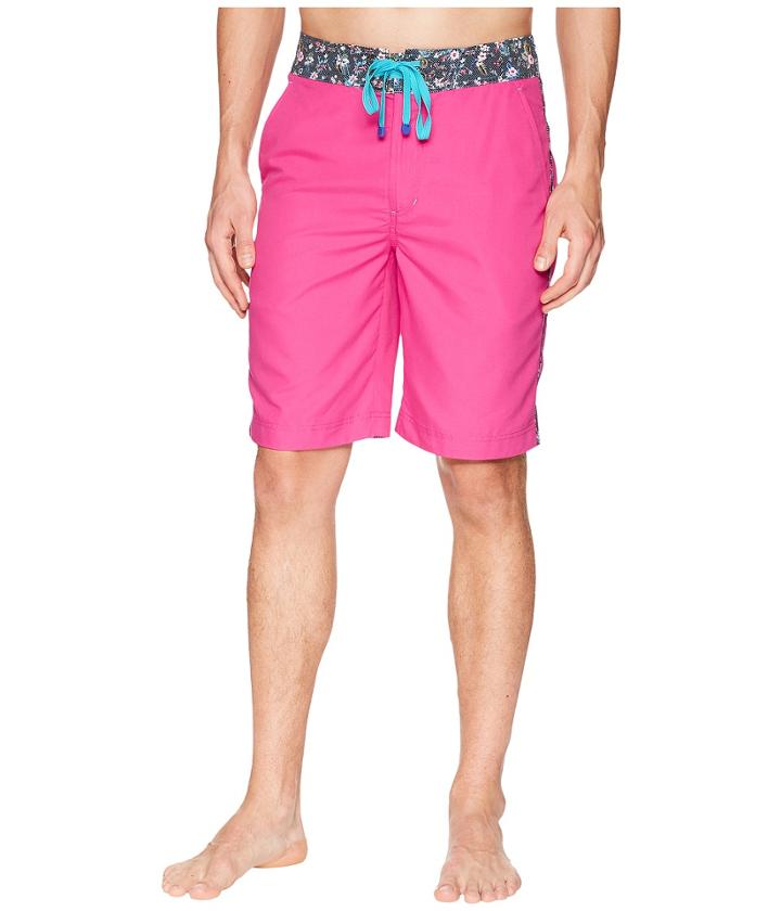 Robert Graham Dos Rios Woven Swim Boardshorts (red) Men's Swimwear