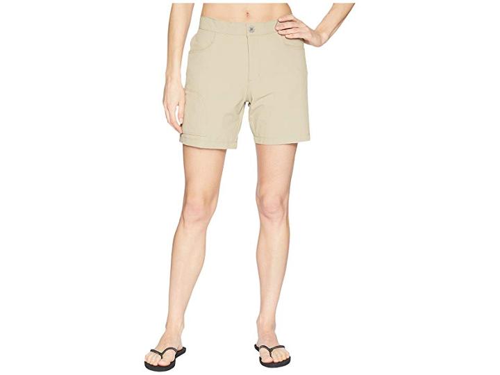 White Sierra Crissy Field Stretch Shorts (khaki) Women's Shorts
